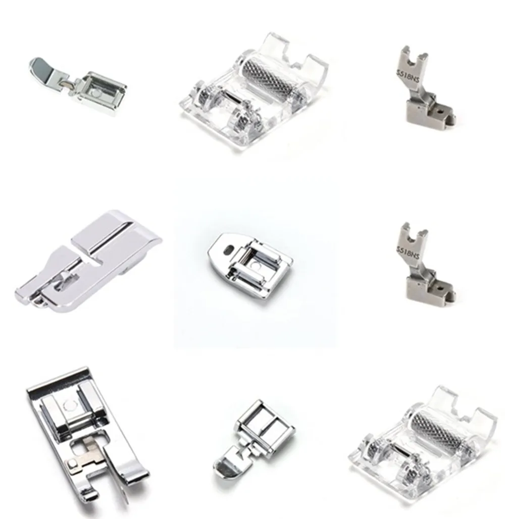 

1PCS Foot Presser Rolled Hem Feet Set For Brother Singer Sewing Accessories Domestic Sewing Machine