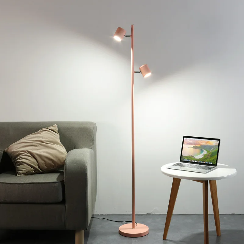 

Nordic Creative Fashion LED Floor Lamp Simple Creative Personality Macaron Home Living Room Bedroom Study LED Floor Light
