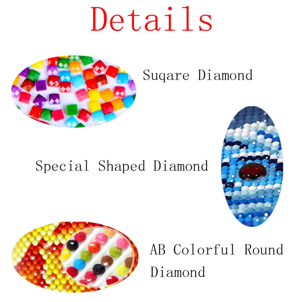

5D DIY Poured Glue Diamond Painting Kits Scalloped Edge Full Round Drill Lotus Leaf and Fish Mosaic Art Flower Decoration Home