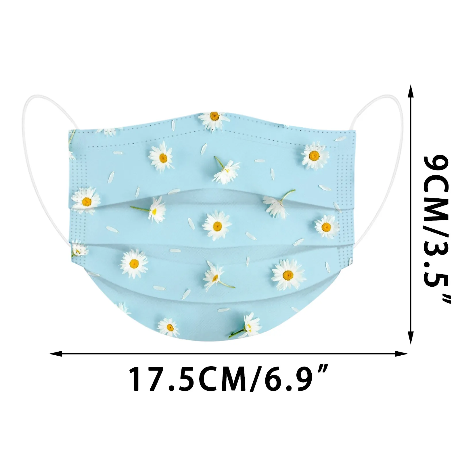 

Headband Summer Cool Theme Printed Mask Disposable Three-layer Parent-child Printed Mask masque jetable femme masque #