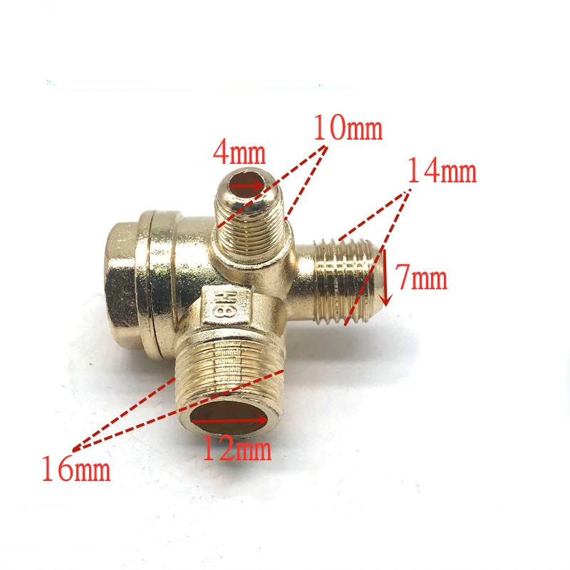 Бесмасляный масляный компрессор внешний провод обратный клапан 12 мм 16 10 4 14 7 |