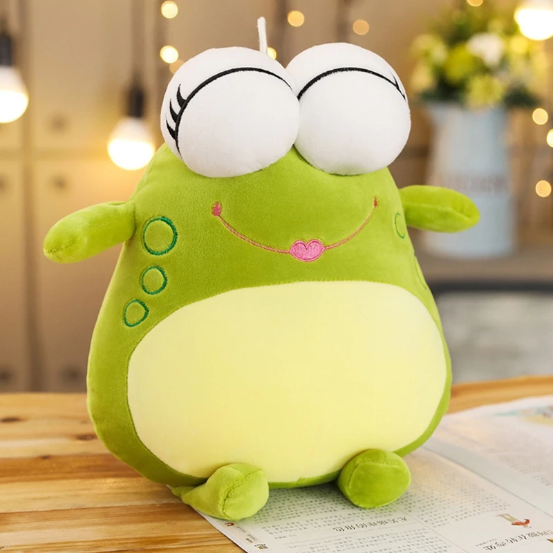 

Simulation Frog Stuffed Toy, Soft and Cute Sleeping Pillow, PP Cotton Plush Baby Toy for Child Decoration Doll Kids Gift