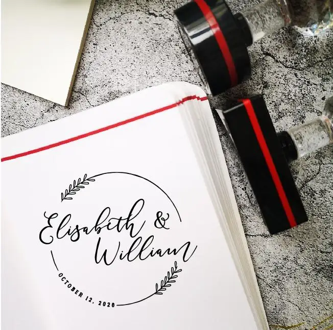 Таможенная печать для свадеб подарок настраиваемым именем штемпельная