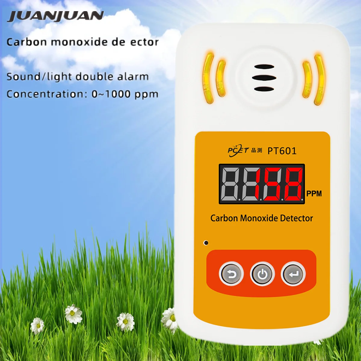 Новинка ppm детектор угарного газа звуковой 4 светильник вой Высокочувствительный