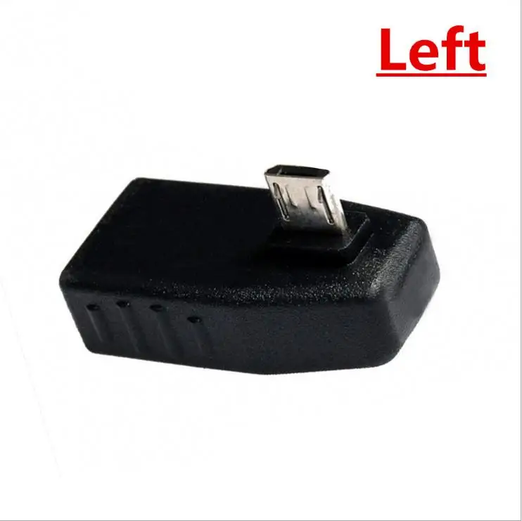 Переходник OTG Micro USB на изогнутый адаптер для планшета Android 90 ° со сканером вверх