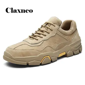CLAXNEO мужская кожаная обувь, мода 2020 весна лето повседневная обувь мужские замшевые кожаные кроссовки дизайн