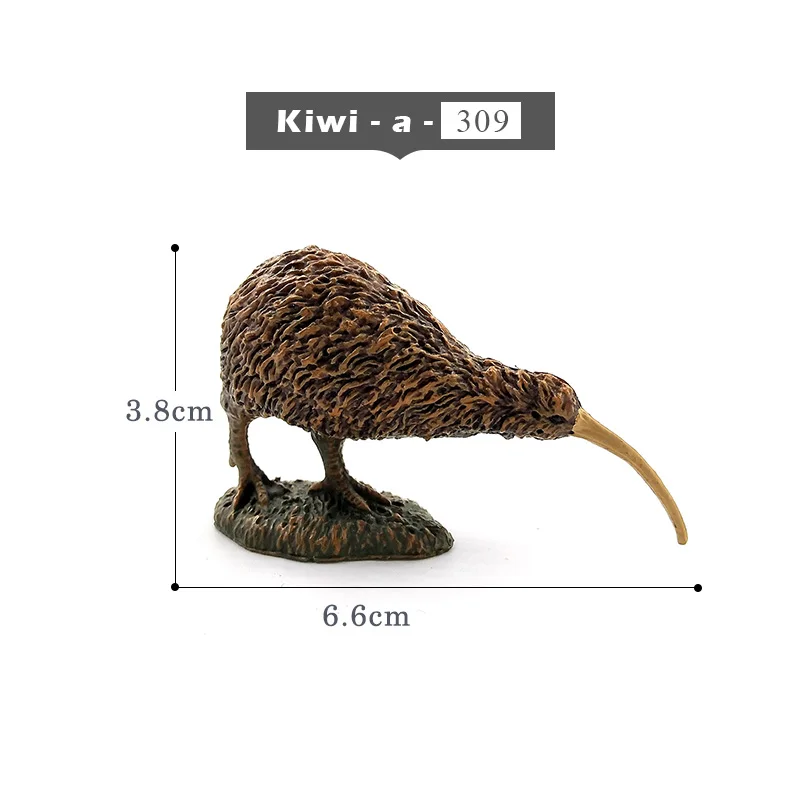 Small kiwi - a Имитация индейки птица курица ферма ПВХ Модель Животного Фигурка домашний декор миниатюрное украшение для сада в виде Феи современные аксессуары - Цвет: Small kiwi - a