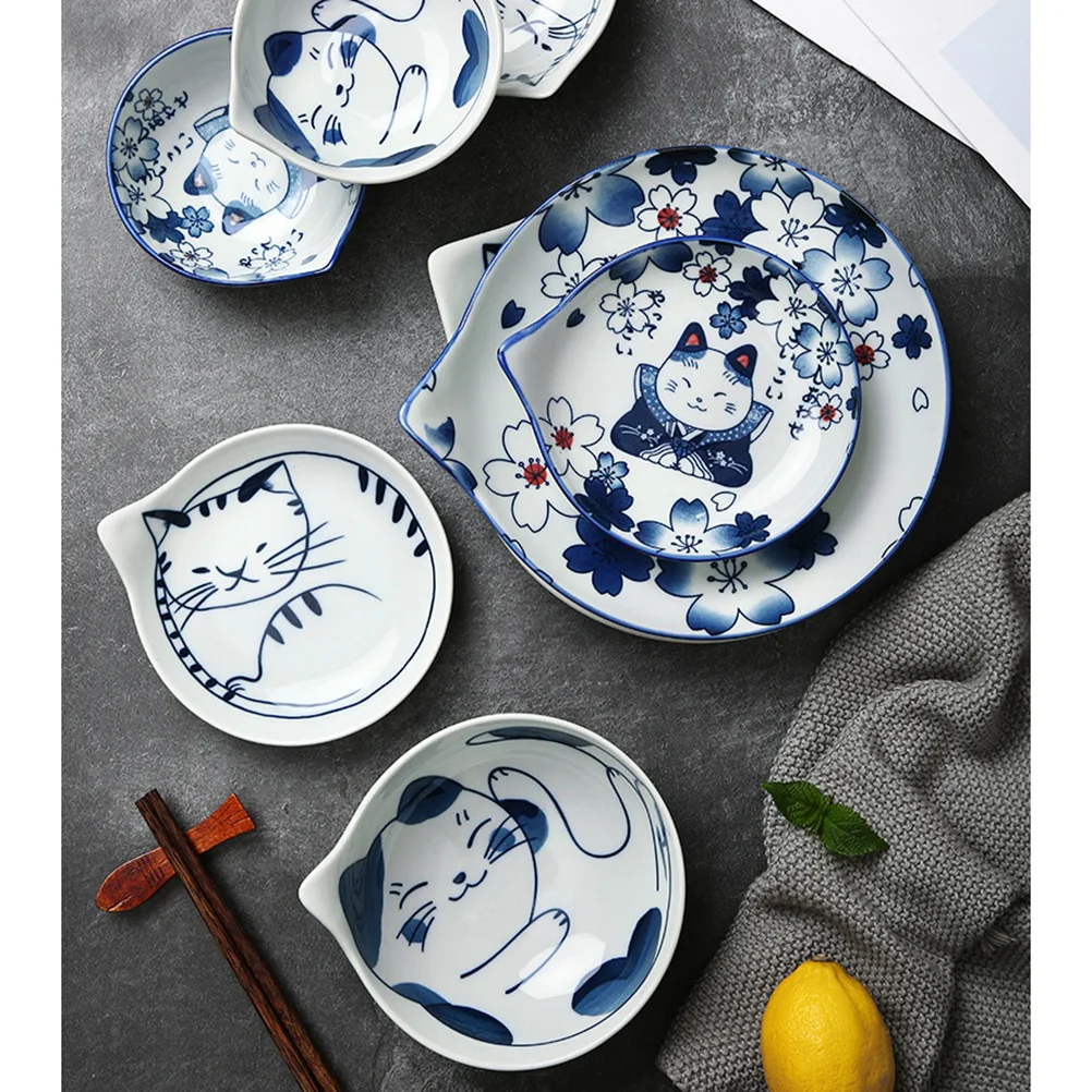 Соусные блюда из 3 предметов креативные милые керамические чаши для приправ