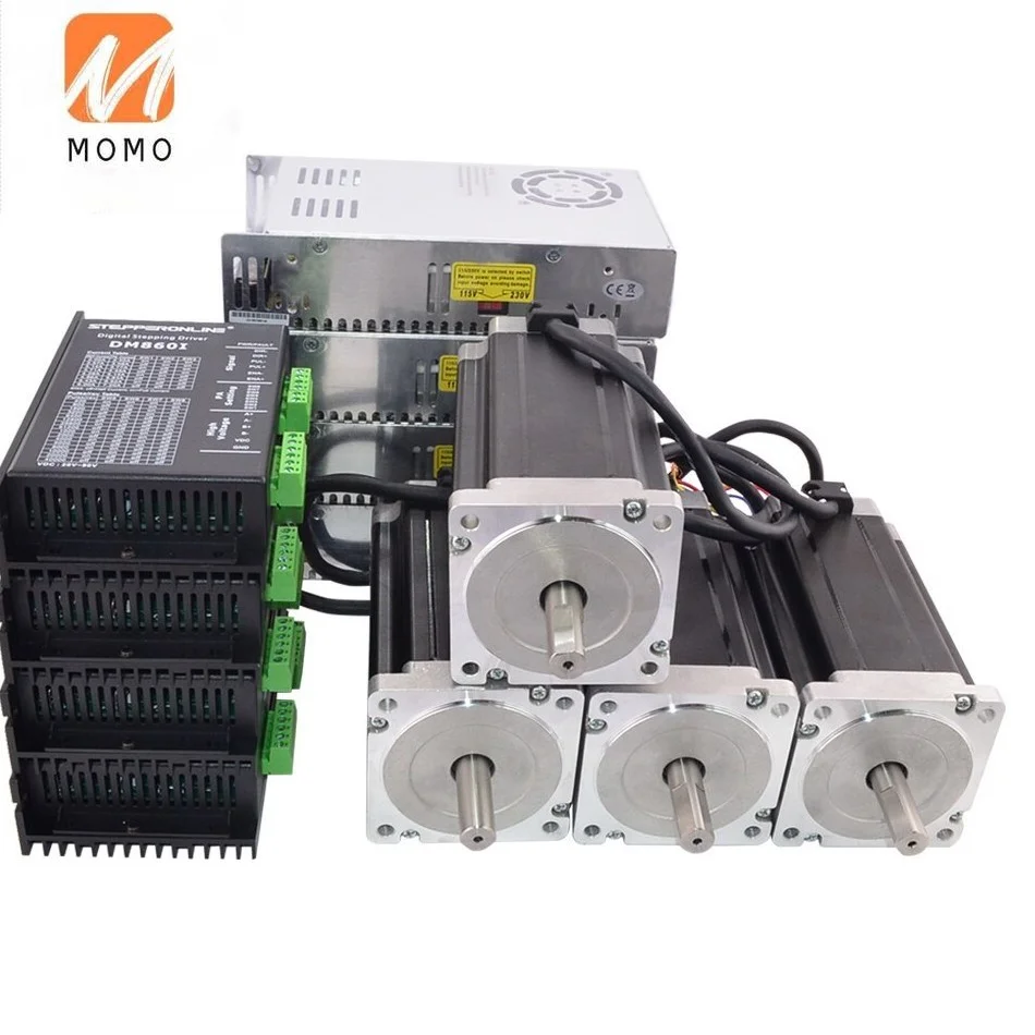 

China hybrid Nema34 high torque 12v cnc kit 3 4 axis hybrid closed loop 12nm integrated servo nema 34 stepper motor