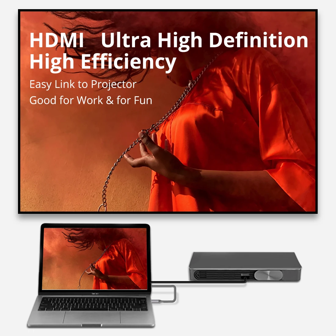 Док-станция Snowkids type C 10в1 USB C PD LAN RJ45 HDMI SD TF USB3.0 Rack Enhancement для MacBook hp Dell huawei Mi samsung