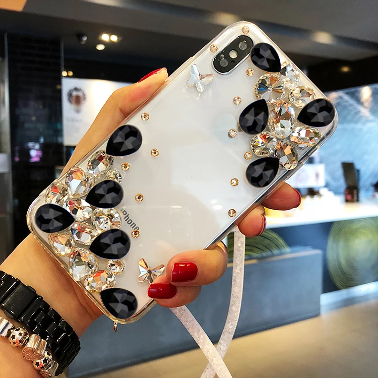 

Luxury Silicone Phone Case For iPhone 13 12 11 Pro Max Mini XS X XR 6 6S 7 8 Plus SE Chain processing Gel Soft Cover Candy Case