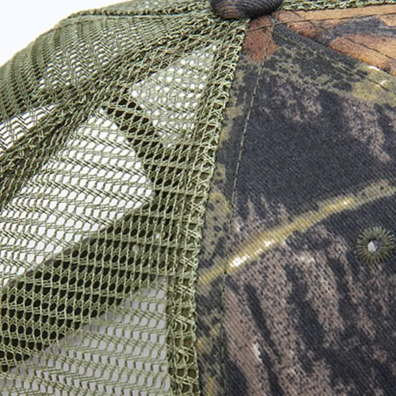 

Fashion Camouflage Mesh Baseball Cap Breathable Snapback Hip Hop Sunhat Adjustable Unisex Golf Tennis Sun Visor Hat