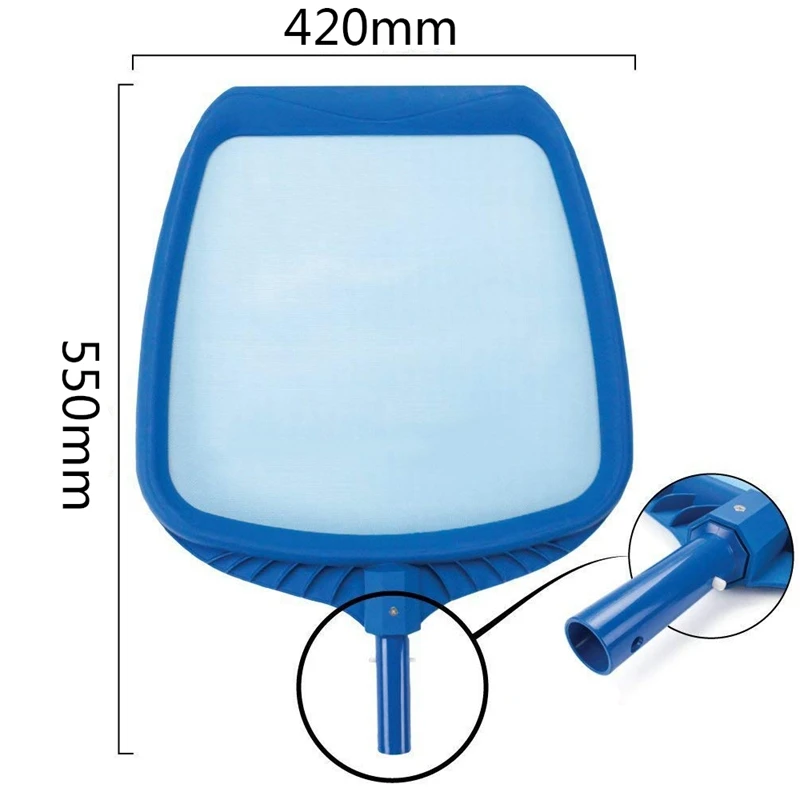 

Heavy Duty Pool Leaf Rake Fine Mesh Frame Net Pool Skimmer Cleaner Swimming Pool Spa Tool