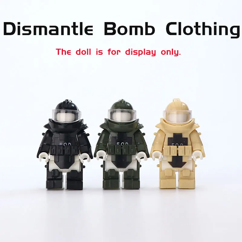 

Modern Military Series Of Buildi Blocks Equipment Accessories Dismantle Bomb Clothing MOC SWAT Weapon DIY Set Toys Children Gift