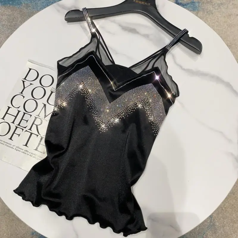 Топ женский кружевной облегающий с открытой спиной на бретелях лето 2021 | Женская