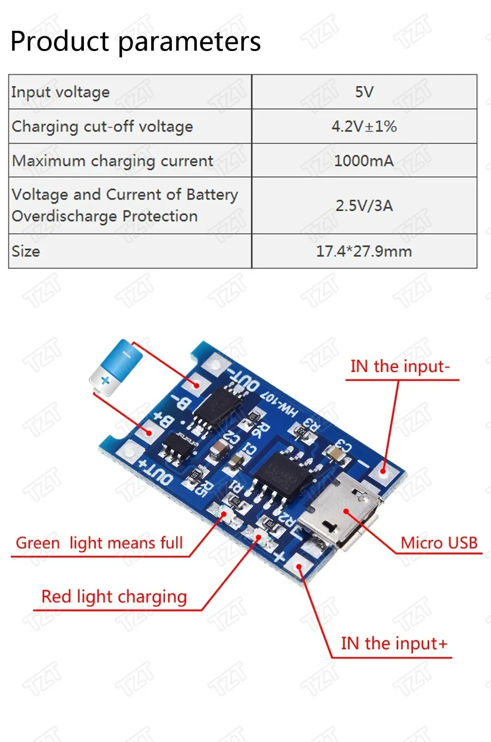 GREATZT type-c/Micro USB 5V 1A 18650 TP4056 модуль зарядного устройства литиевой батареи зарядная плата с защитой двойные функции 1A L