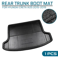floor mat car cargo liner boot tray rear trunk cover matt carpet kick pad for hyundai creta ix25 2015 2016 2017 2018 2019