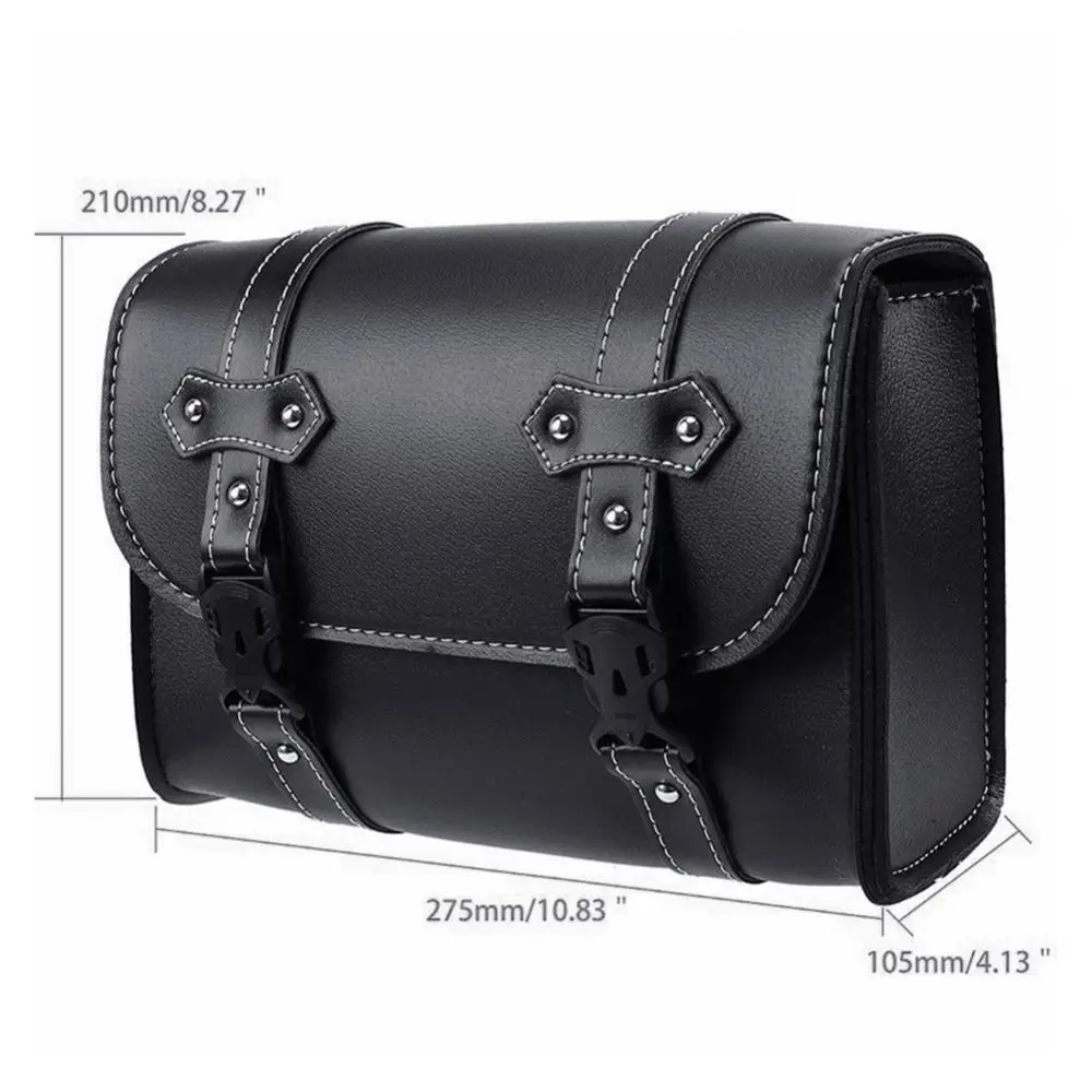 

85% Hot Sales!!! Motorbike Motorcycle Faux Leather Luggage Storage Left Right Side Saddle Bag