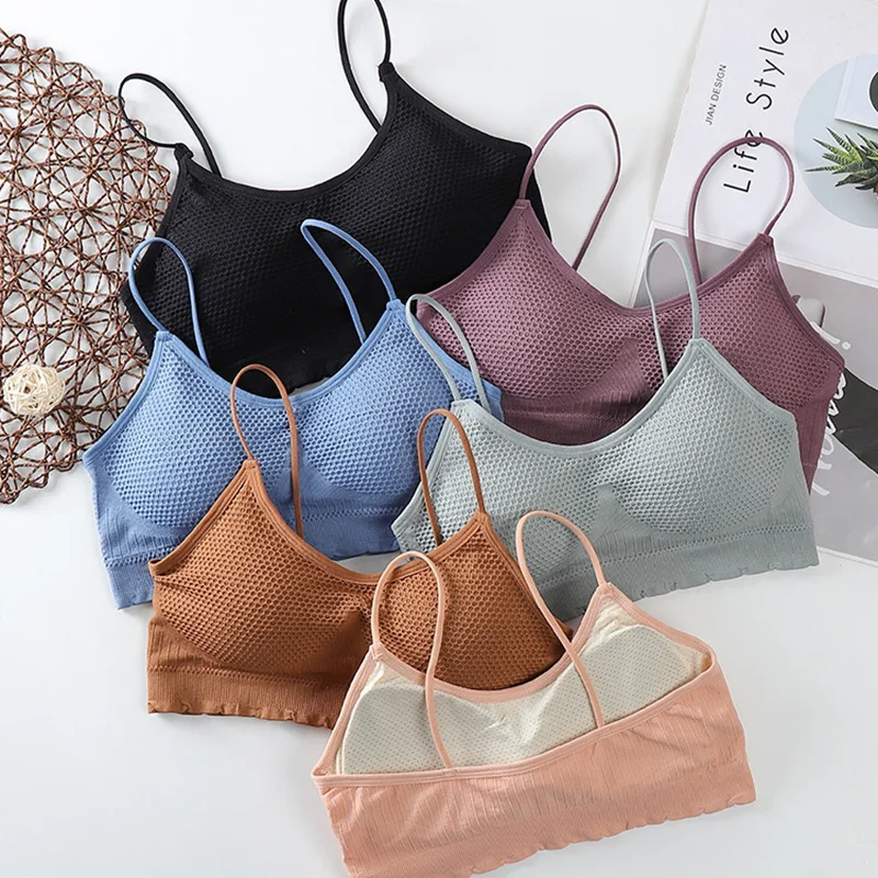 

Seamless Lingerie Sexy Bras For Women Padded Bralette Push Up Brassiere Girl Wireless Soutien Gorge Femme Sport Crop Tank Top