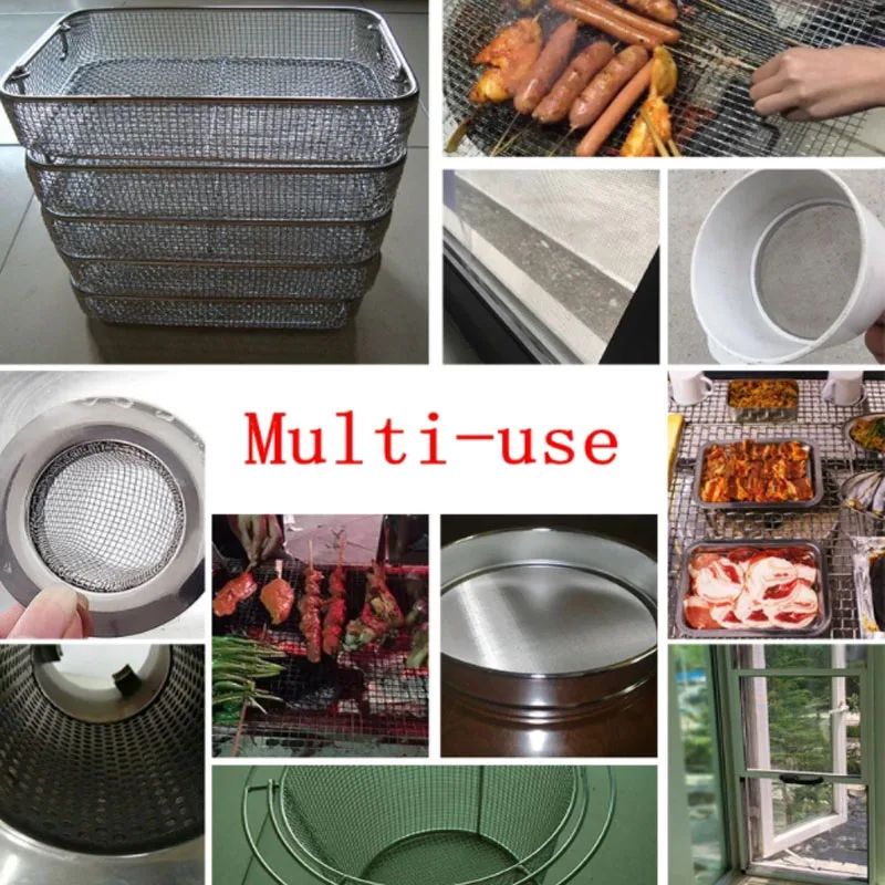 30X30cm 4/8/10/20/30/60/100/200/300/400 Mesh Stainless Steel Woven Cloth Screen Wire Filter Sheet | Дом и сад