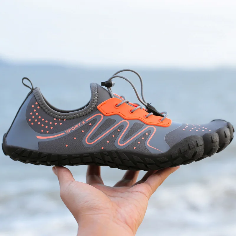 

Sneakers Beach Shoes Outdoor Men Swimming Water Shoes Adult Couple Size 35-47 Flat Soft Breathable Female Wading Aqua Shoes