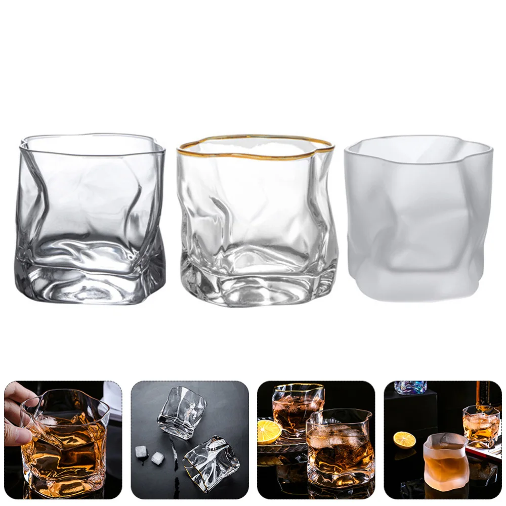 

3 Pcs Exquisite Glasses Multipurpose Glasses Twisted Beer Cups