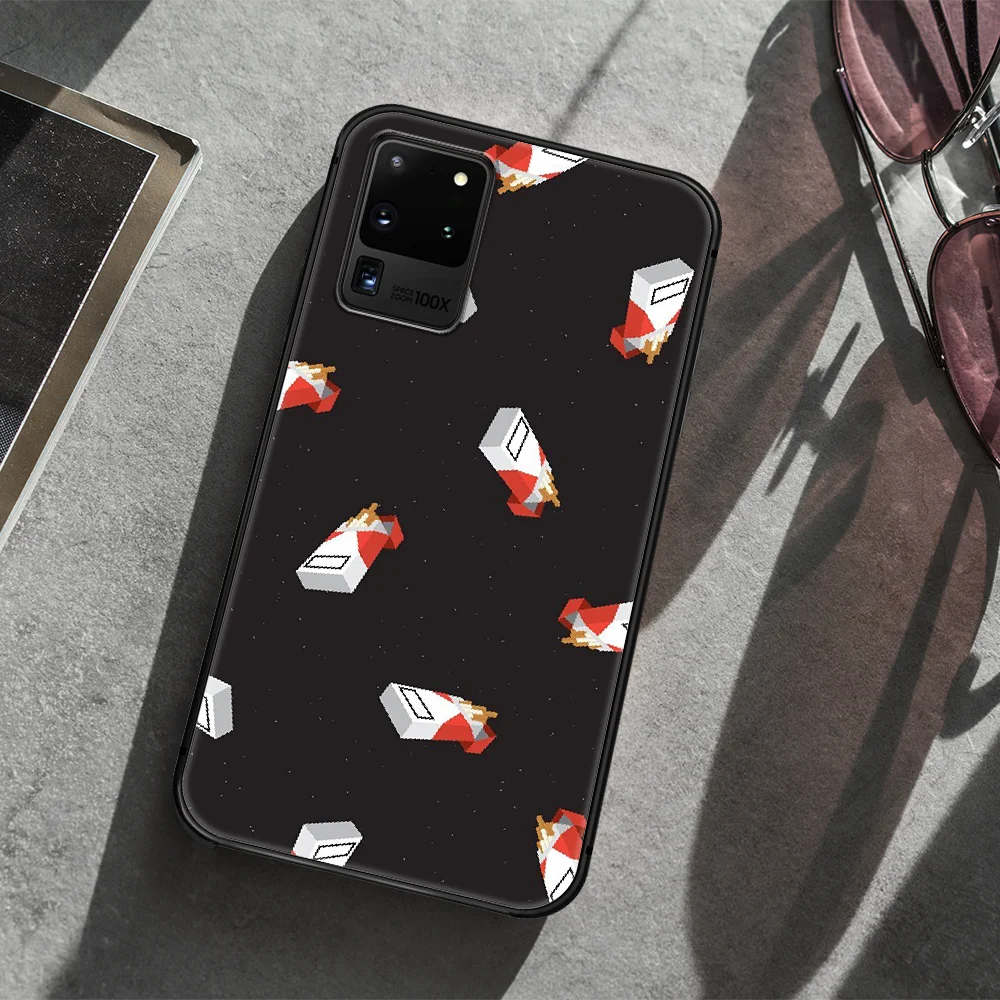 

smoke marlboros Phone Case Cover Hull For Samsung Galaxy S 7 8 9 10 e 20 FE edge uitra plus Note 9 10 20 black Prime Soft Coque