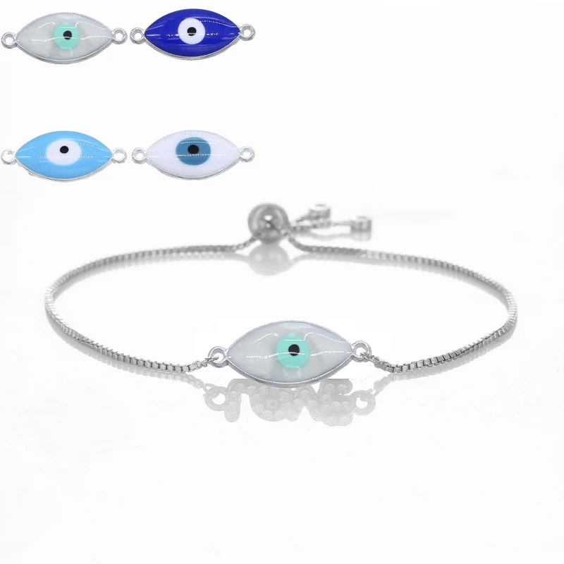 Классический разнообразный турецкий женский браслет на удачу от сглаза красная