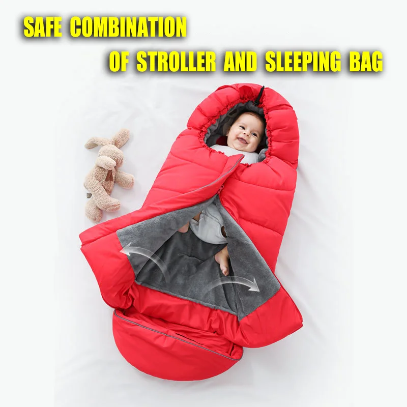 2020 осенне-зимний утолщенный спальный мешок для детской коляски детский