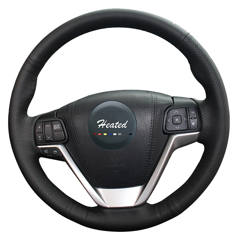 Кожаная оплетка из микрофибры для руля Toyota Highlander Harrier|car steering wheel cover|steering coverwheel cover