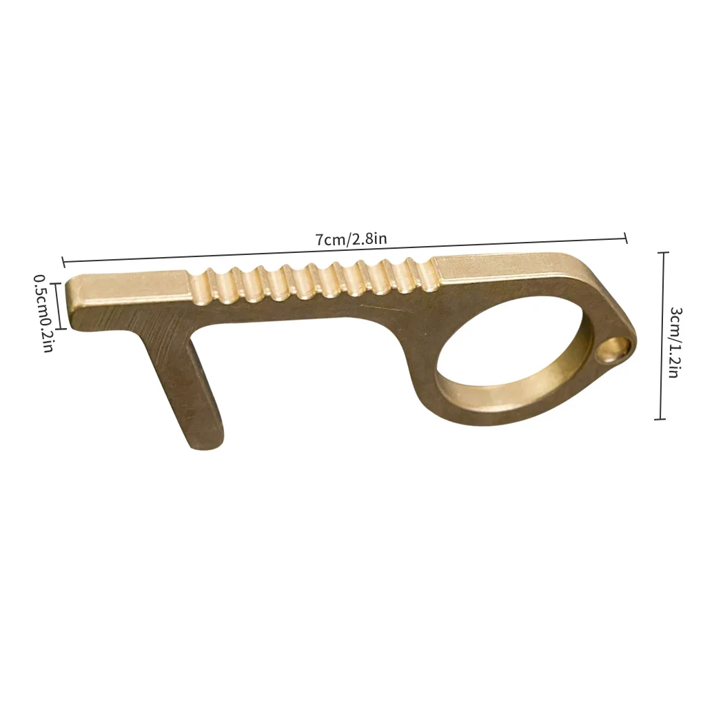 Избегайте контакта ручка Съемник защита рук латунный ключ формы Бесконтактный