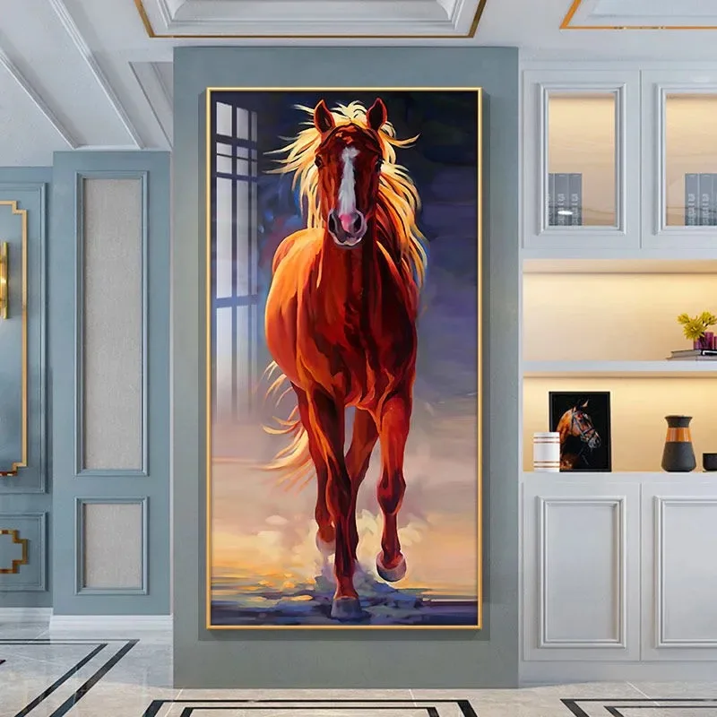 Алмазная вышивка с изображением лошади новинка алмазная крестиком живопись