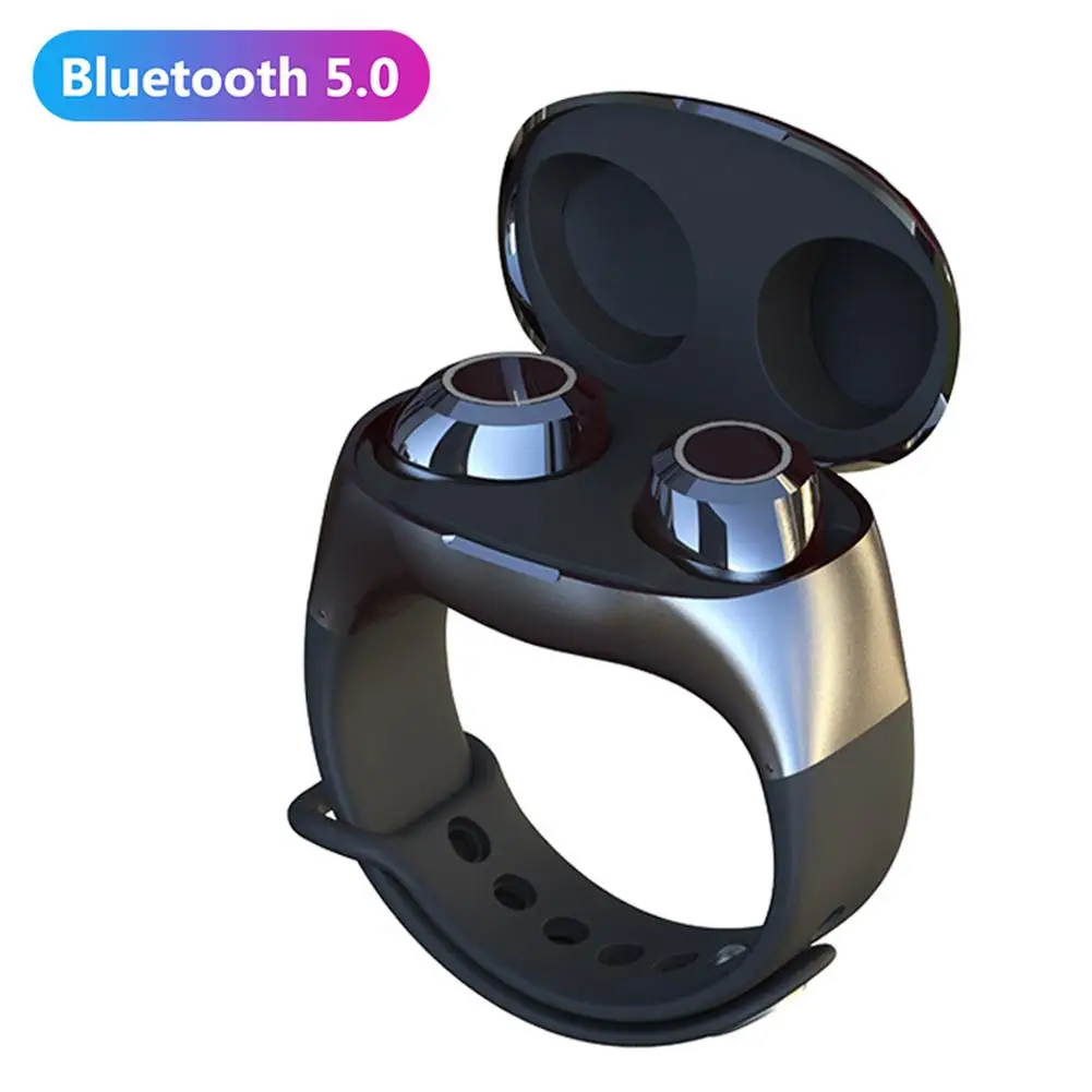 Новая крутая беспроводная гарнитура 2 в 1 HM50 TWS Bluetooth 5 0 Смарт спортивные часы