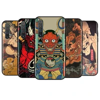 Japanese samurai For OPPO Realme Narzo Pro Global Soft TPU Silicone Black Phone Case Cover