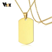 vnox military dog tag for men high polished stainless steel pendant classic necklaces