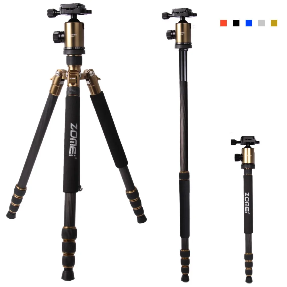 ZOMEI Z888C Профессиональный Портативный волоконный сплав компактный DSLR камера