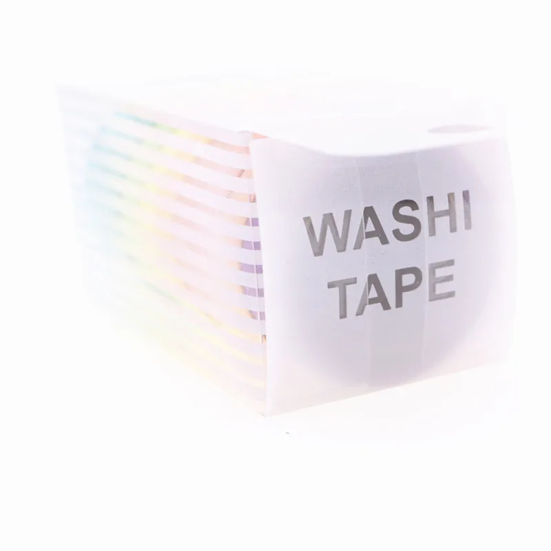 10 шт. Радуга Washi липкая Бумага клейкая декоративная клейкая лента Скрапбукинг студентов и школьников, избранное канцелярские принадлежности