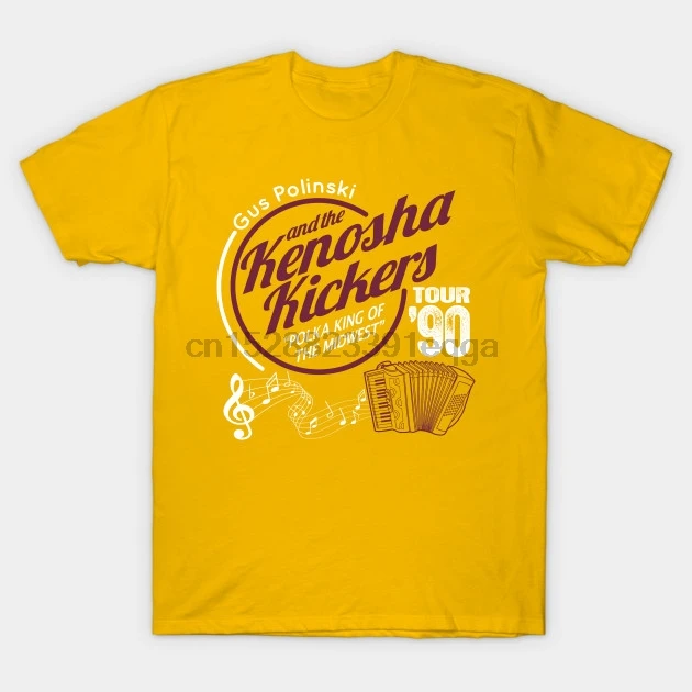 Мужская футболка с коротким рукавом Gus Polinski and the Kenosha Kickers Домашняя для женщин и