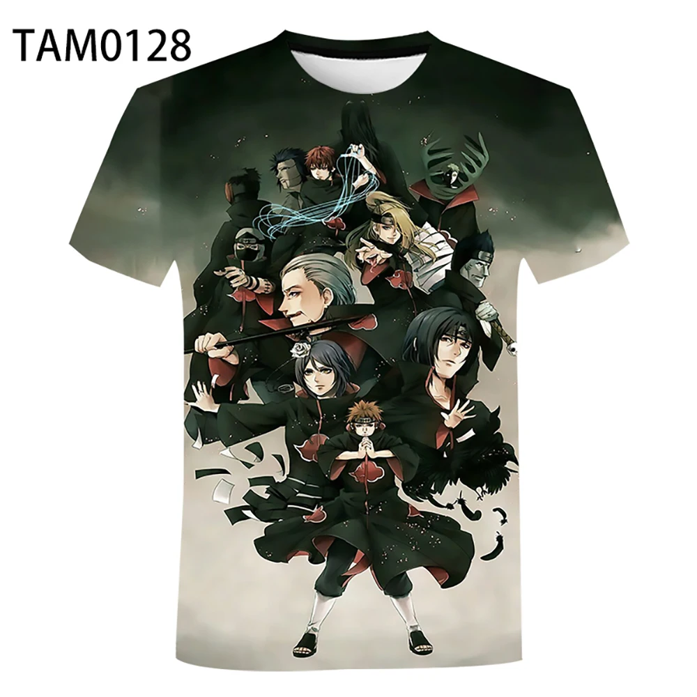 Футболка в японском стиле Харадзюку С аниме Uchiha Madara футболки с 3D принтом уличная