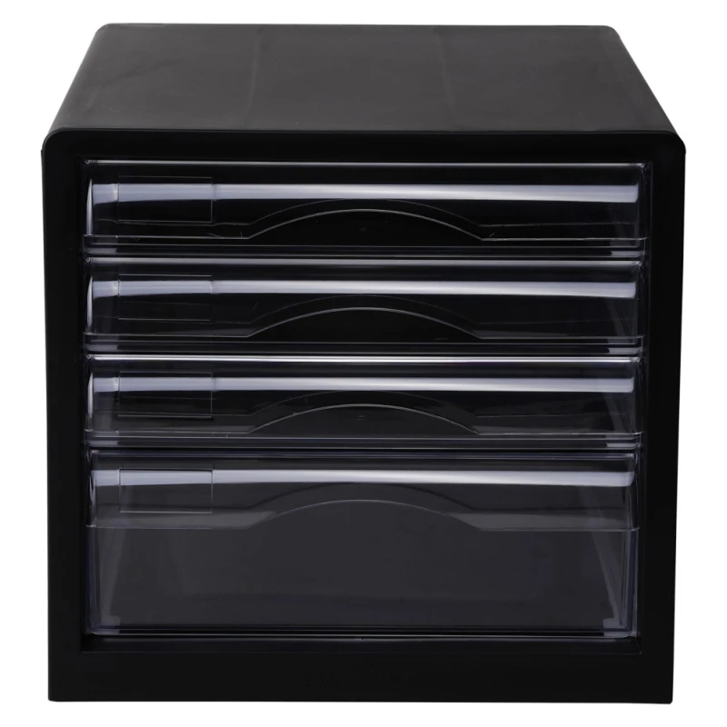 

4 layer File Drawer Storage Box Creative Multifunctional Plastic File Cabinet Document Home Cosmetic Jewelry Organizer A1