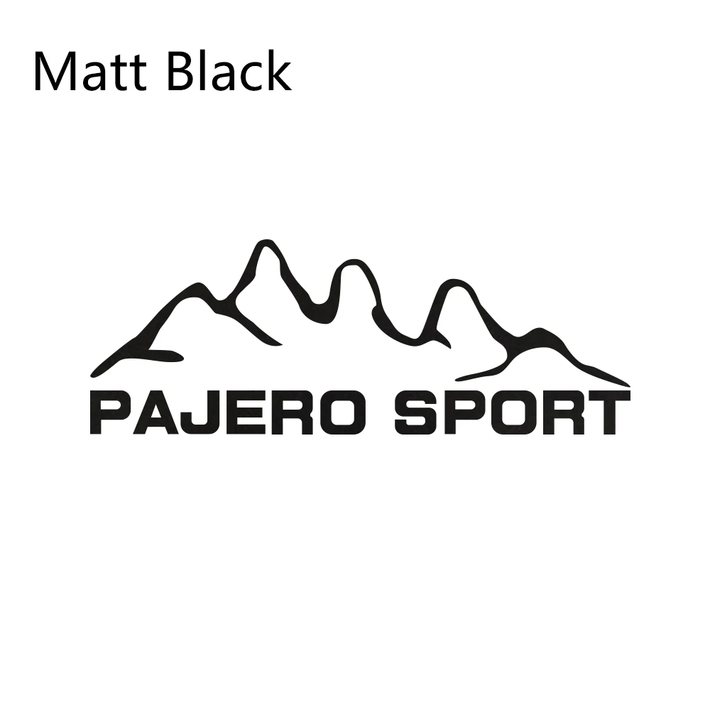 Matt Black Автомобильные наклейки для Mitsubishi pajero sport Styling Виниловая пленка Авто наклейки своими руками Автомобильные украшения автомобильные принадлежности для тюнинга - Название цвета: Matt Black