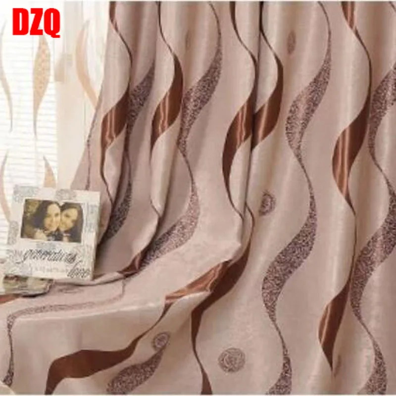 

Chinese Classical S Striped Blackout Curtains for Living Room Cotton Polyester Wine Red Bedroom Study Balcony French Curtain