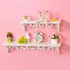 Резная настенная полка, держатель, стеллаж для хранения, полый дизайн, стеллаж для дома, стеллаж для комнаты, декоративные полки