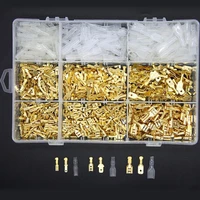 900pcsset insulated electrical wire crimp terminals 2 84 86 3mm spade connectors assortment kit with box