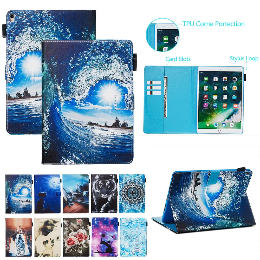 Чехол для Huawei MediaPad M5 10 8 CMR AL09/W09/W19 Кот панда Тигр PU кожаный чехол с откидной крышкой