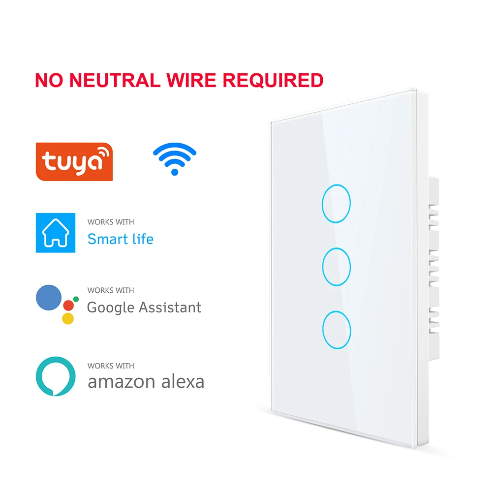 

Умный сенсорный выключатель с поддержкой Wi-Fi, 110 В, 220 В