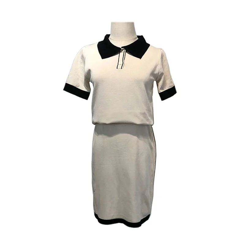 Возможно U Женский комплект из двух предметов с отложным воротником и коротким