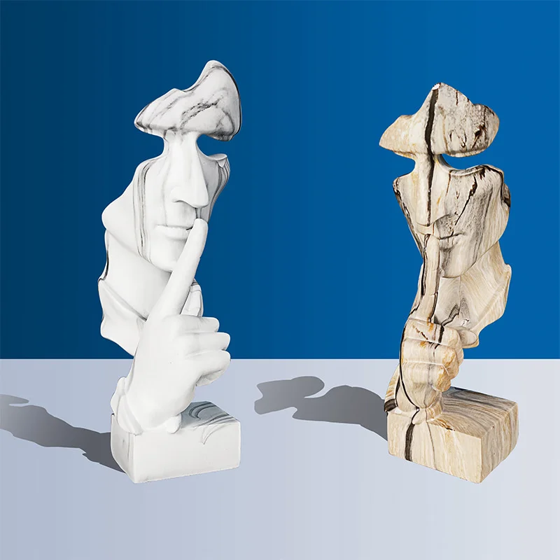 Graffiti abstracto n&oacute;rdico de 28,5 cm, estatua colorida de oro, escultura, figurita, decoraci&oacute;n para el hogar y la Oficina, regalo de Navidad y A&ntilde;o Nuevo-2