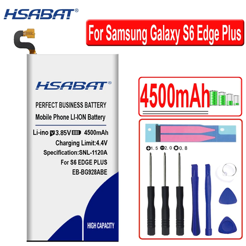 HSABAT EB-BG920ABE 5200 мА/ч, EB-BG928ABE EB-BG925ABE Батарея для samsung Galaxy S6 G9200 G920f S6 край G9250 S6 edge Plus G9280