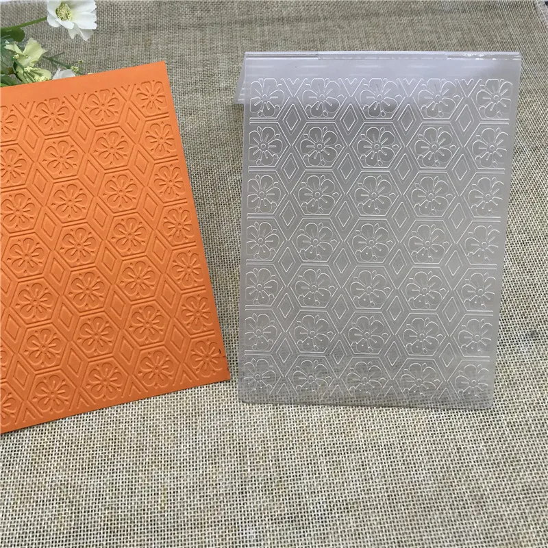 Пластиковые папки для тиснения скрапбукинга сделай сам с шестиугольным